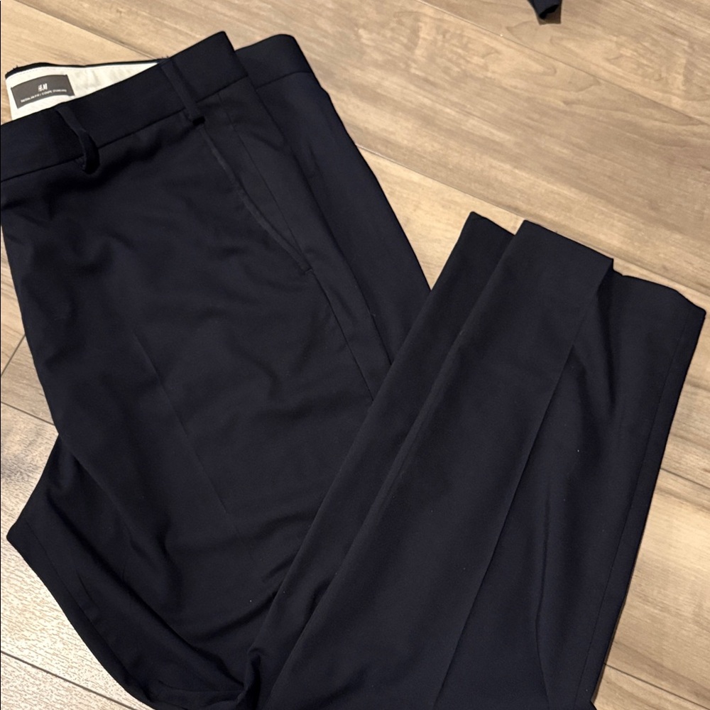 H&M Classic Black Dress Pants for Men